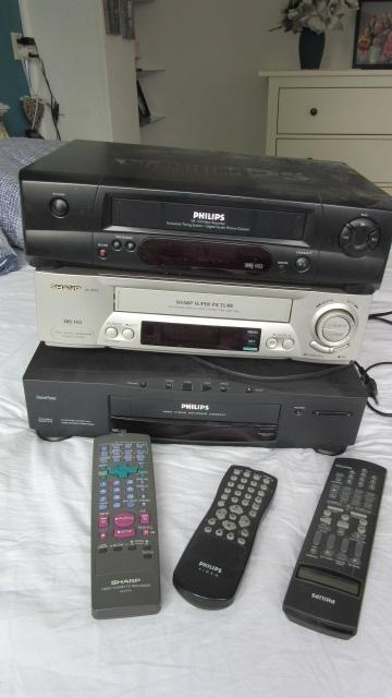 3x Video recorders VHS, Ophalen, Gebruikt, VHS-speler of -recorder