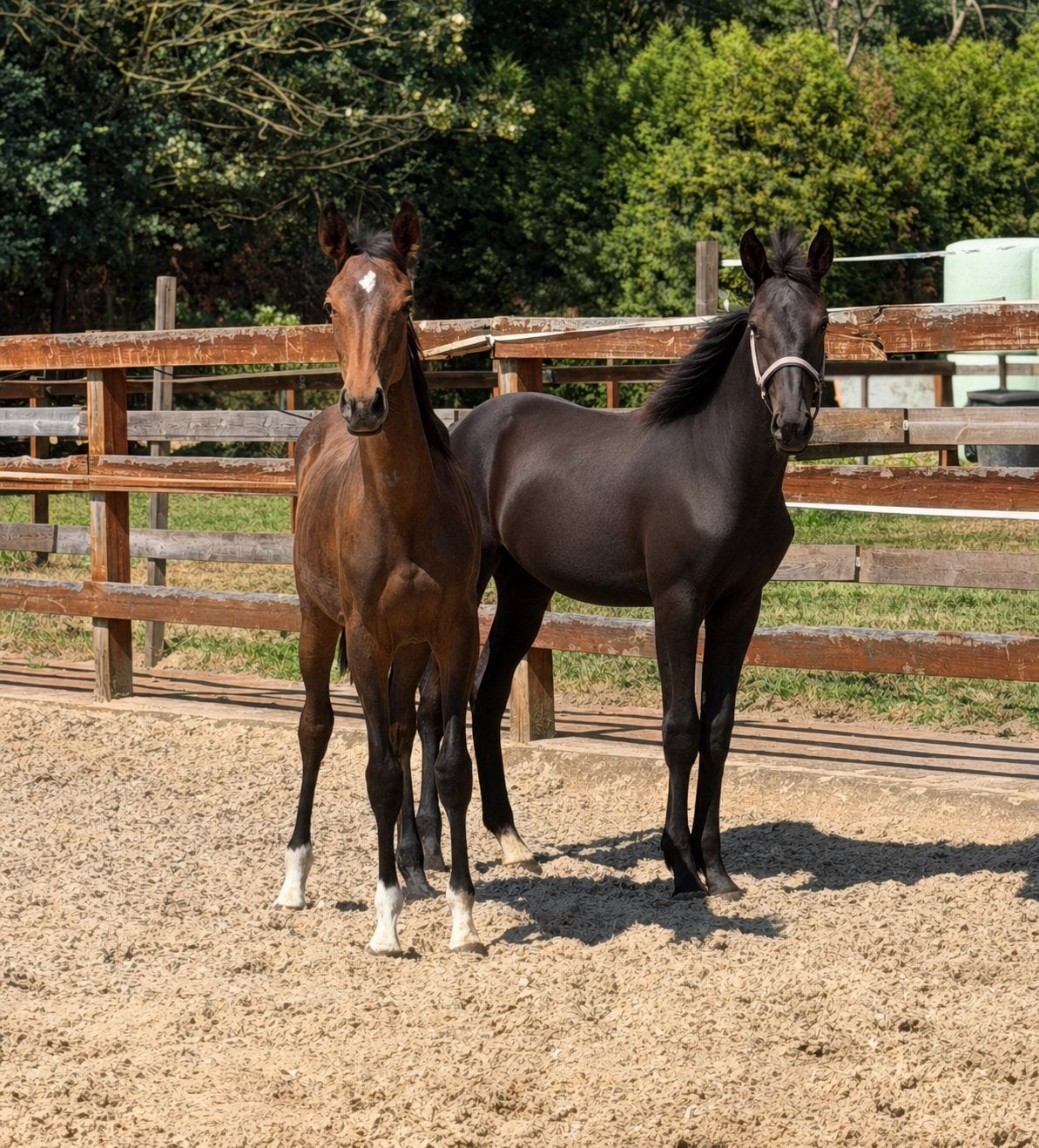 Jaarlingen kwpn te koop springers en dressuur !, Springpaard, Met stamboom, 0 tot 2 jaar, Hengst