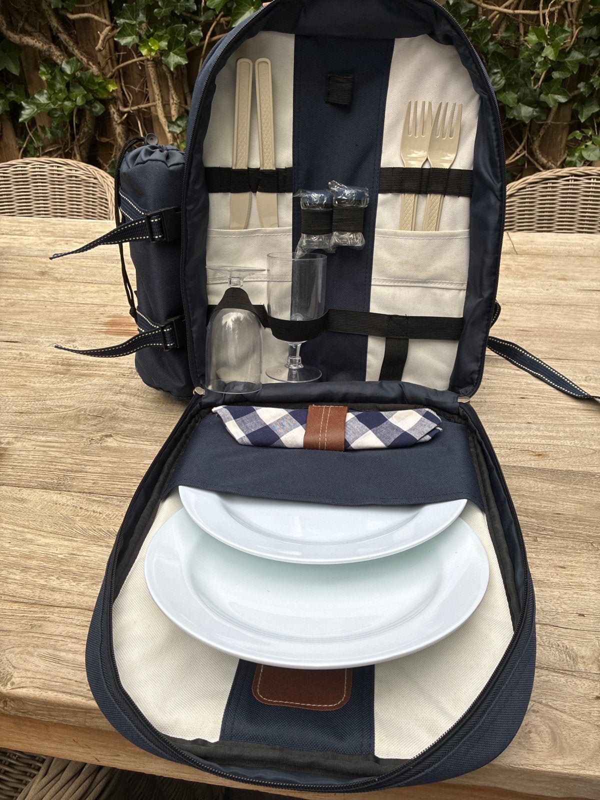 Complete picknickrugzak met koelvak en servies, Ophalen, Nieuw