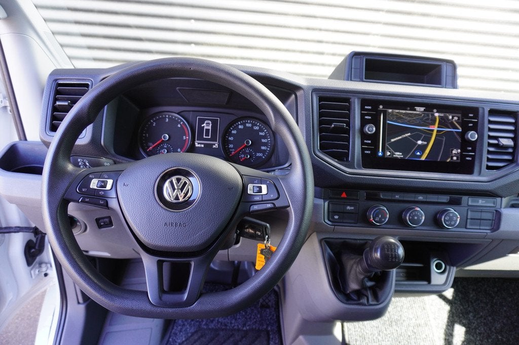 Volkswagen Crafter 164pk Dubbellucht Bakwagen Navigatie Appl, Auto's, Gebruikt, Euro 6, 4 cilinders, Volkswagen