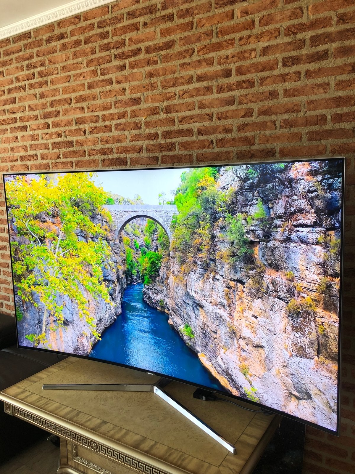 Samsung 78 inch suhd 4k qd ue 78ks9000 curved smart tv, 50 Hz, Ophalen of Verzenden, Zo goed als nieuw, Samsung