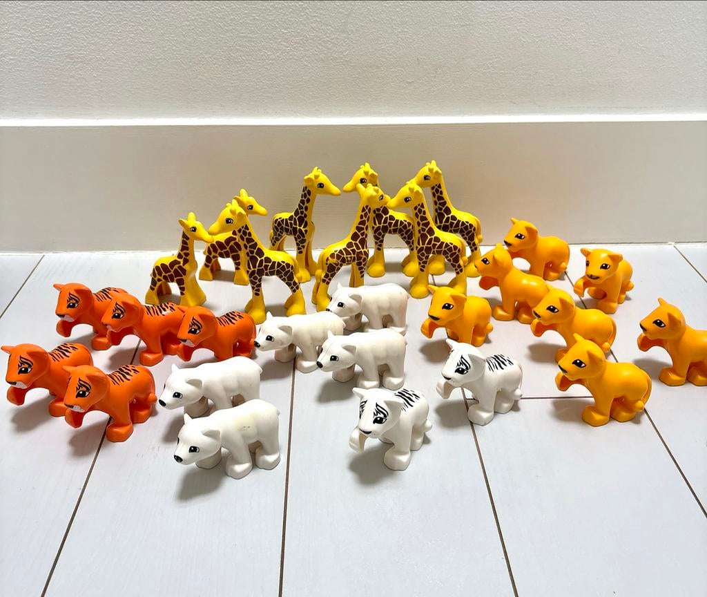 Grote collectie Duplo dieren - boerderij, safari, huisdieren, Kinderen en Baby's, Speelgoed | Duplo en Lego, Gebruikt, Overige thema's
