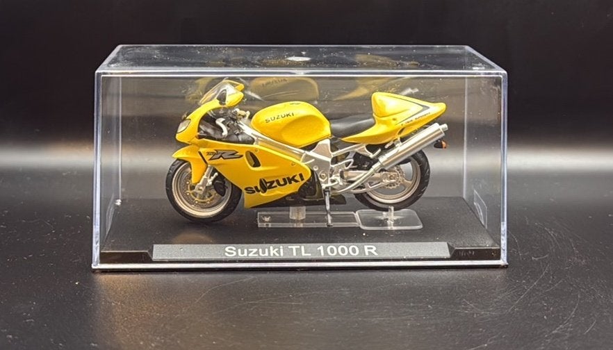 Suzuki TL 1000 R motorfietsmodel geel 1:24, Overige merken, Auto, Groter dan 1:32, Ophalen of Verzenden