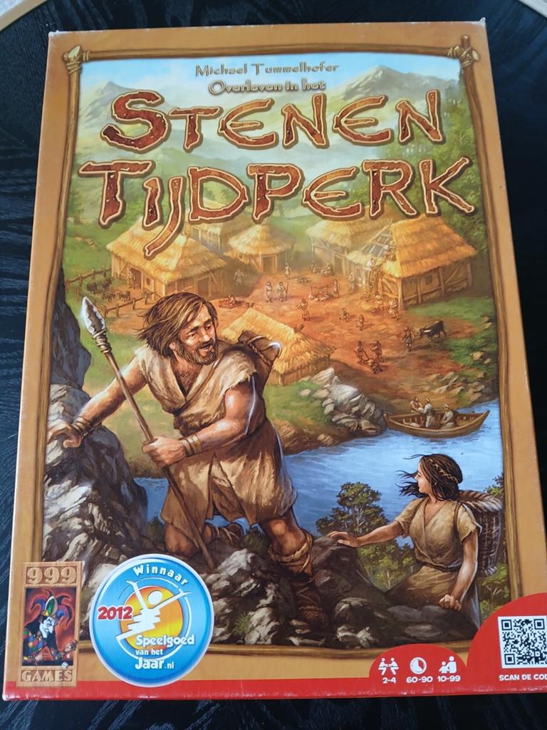 Stenen Tijdperk Bordspel - Familiespel, Drie of vier spelers, Ophalen of Verzenden, Gebruikt, 999 Games