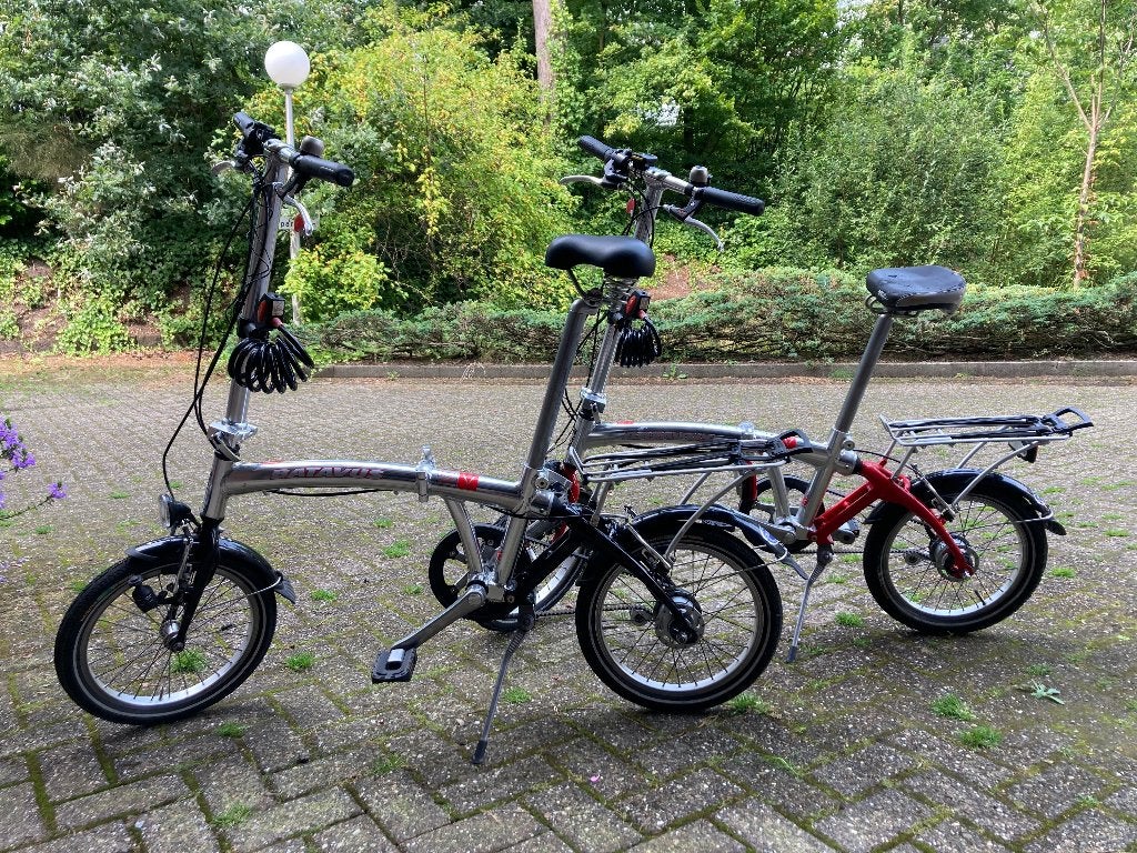 2 x vouwfiets Batavus, Ophalen, Gebruikt, Velgrem, 14 tot 16 inch