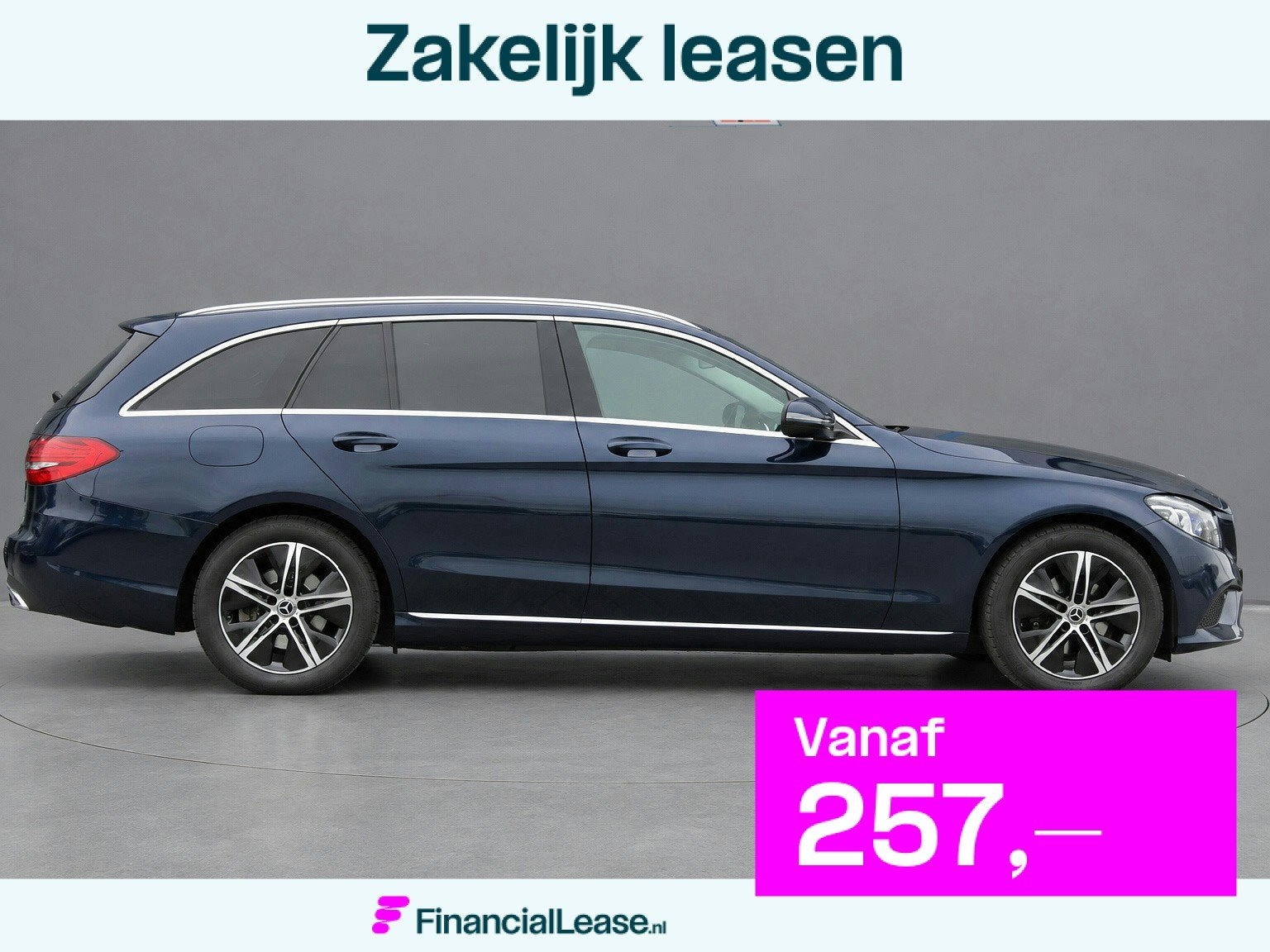 Mercedes-Benz C-Klasse Estate 180d Business Sol. Avantgarde, Automaat, Achterwielaandrijving, 4 cilinders, Blauw