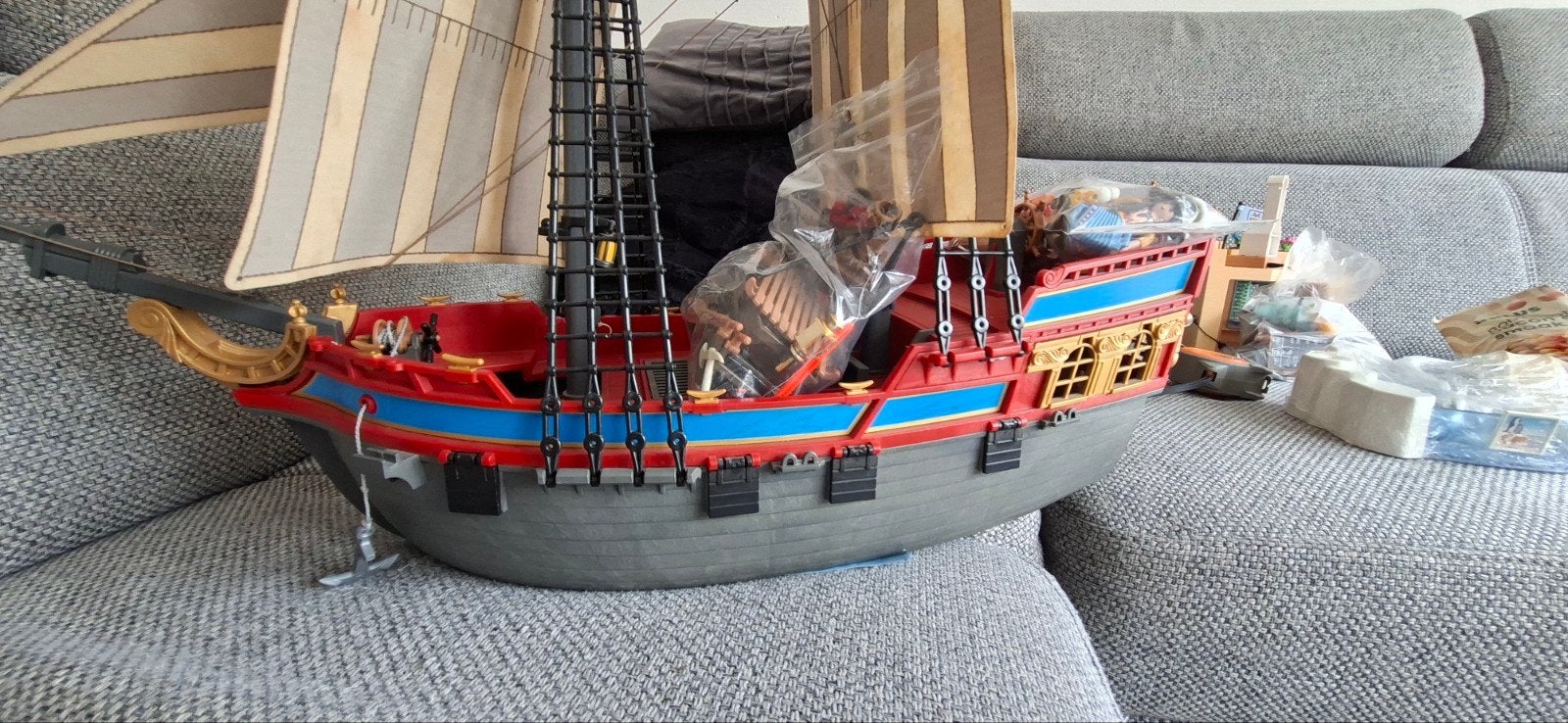 Playmobil Piratenschip - Compleet met accessoires, Ophalen, Pirates, Gebruikt, Complete set