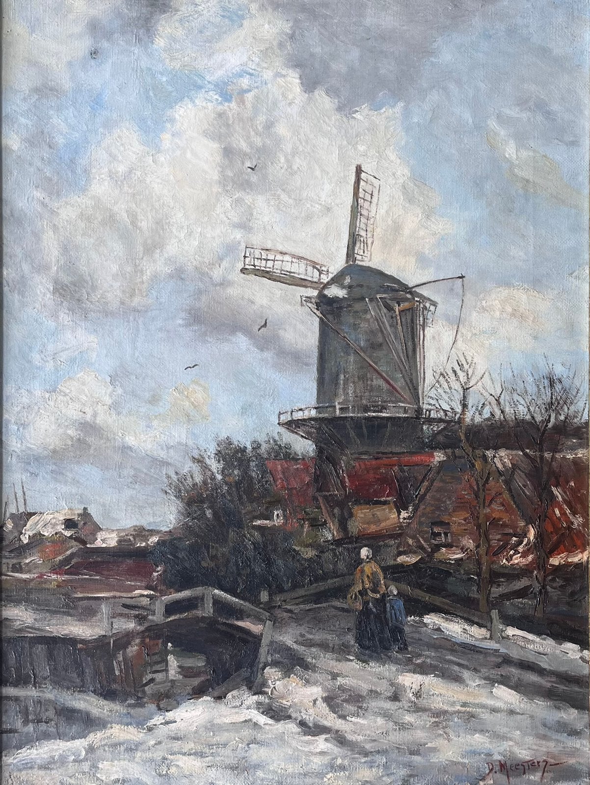 Olieverfschilderij van Dirk Meesters (1899-1950), Ophalen of Verzenden
