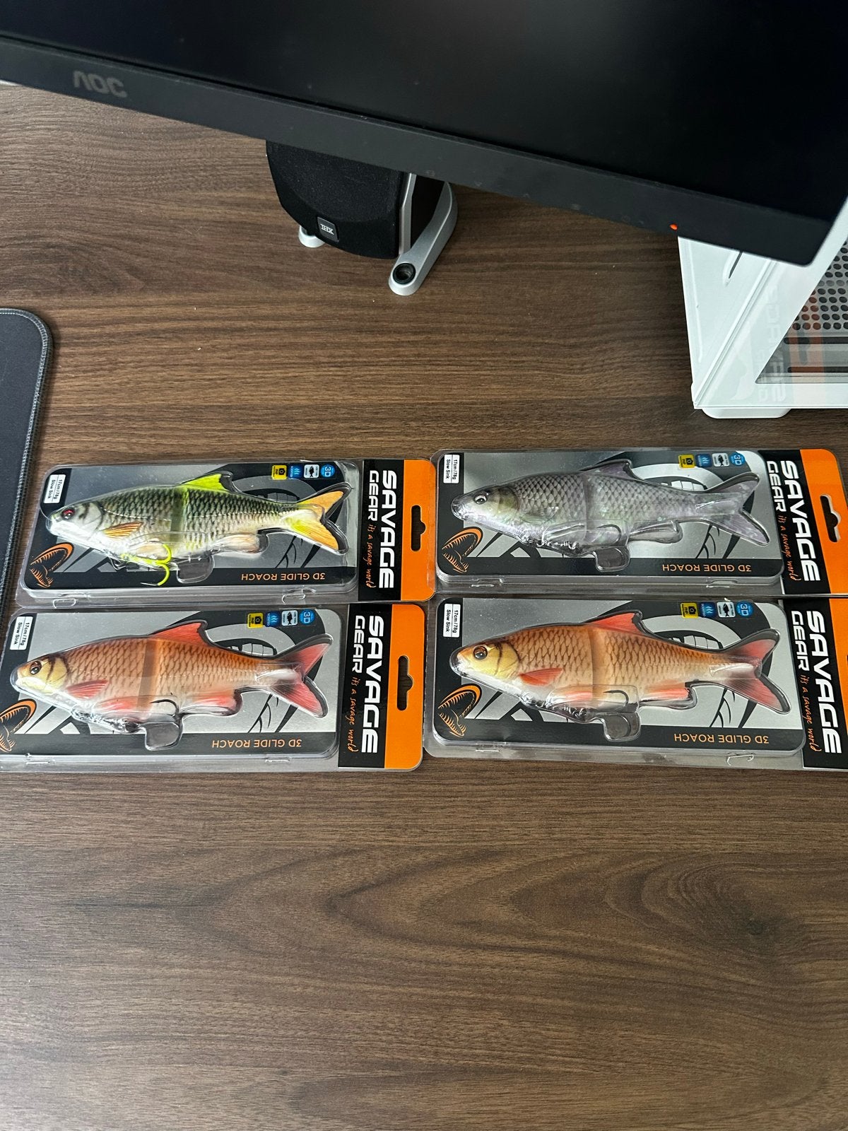 Savage Gear 3D Glide Roach Kunstaas - 4 stuks, Ophalen of Verzenden, Nieuw, Kunstaas