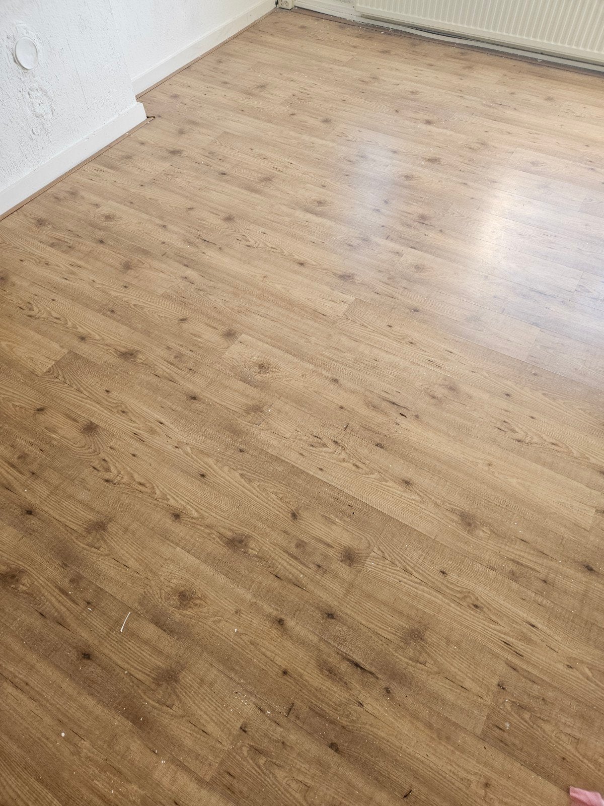 Laminaatvloer, ongeveer 12m2, Huis en Inrichting, Stoffering | Vloerbedekking, Ophalen, Gebruikt, Bruin, 10 tot 25 m²