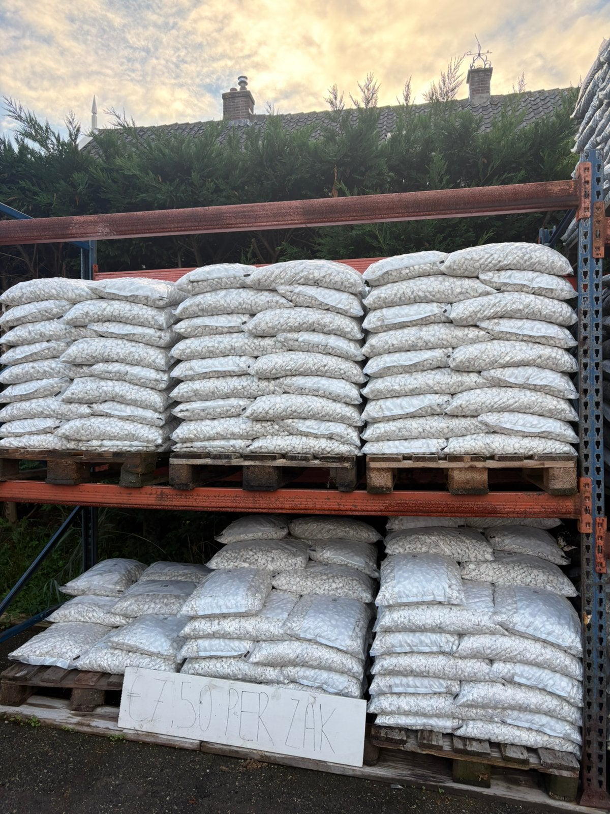 OUTLET CARRARA WIT GRIND, Tuin en Terras, Ophalen, Nieuw, Wit
