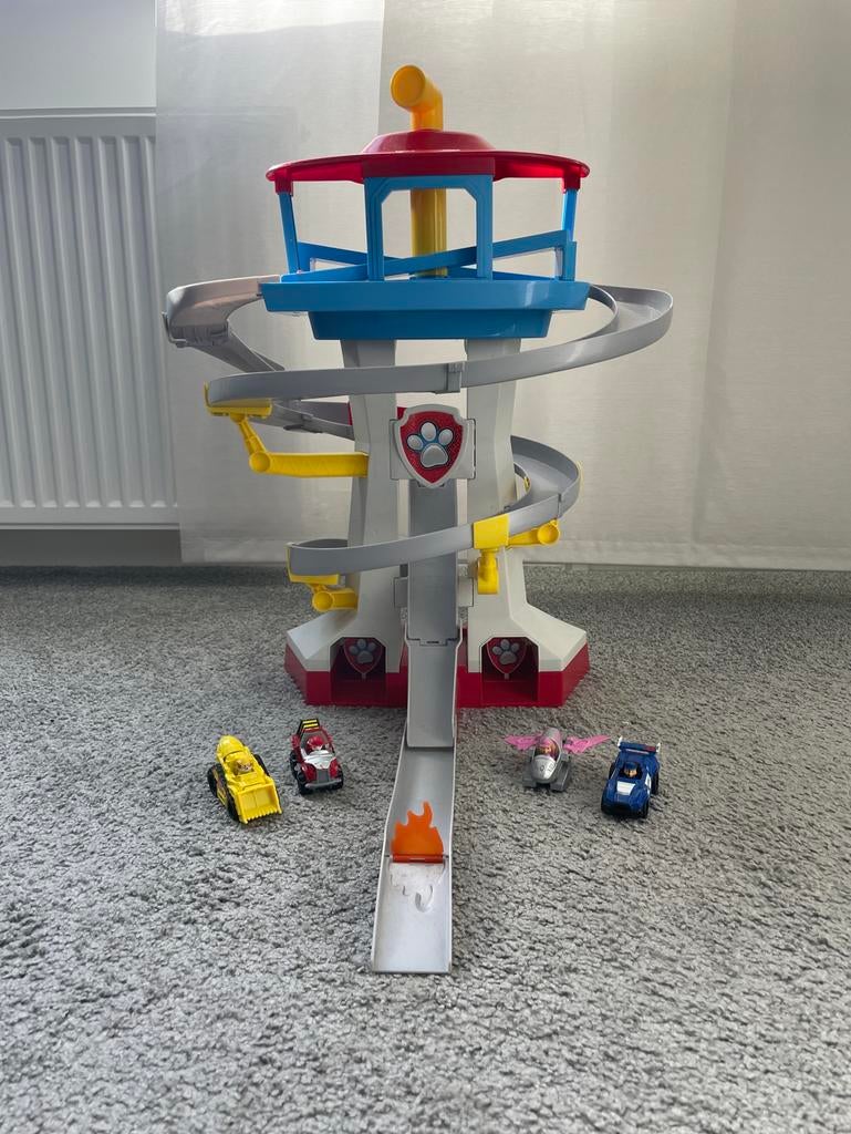 Paw Patrol Toren met voertuigen, Kinderen en Baby's, Speelgoed | Actiefiguren, Ophalen, Gebruikt
