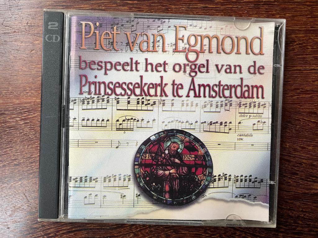 Piet van Egmond bepeelt orgel Prinsessekerk te Amsterdam 2CD, Cd's en Dvd's, Ophalen of Verzenden, Barok, Zo goed als nieuw, Overige typen