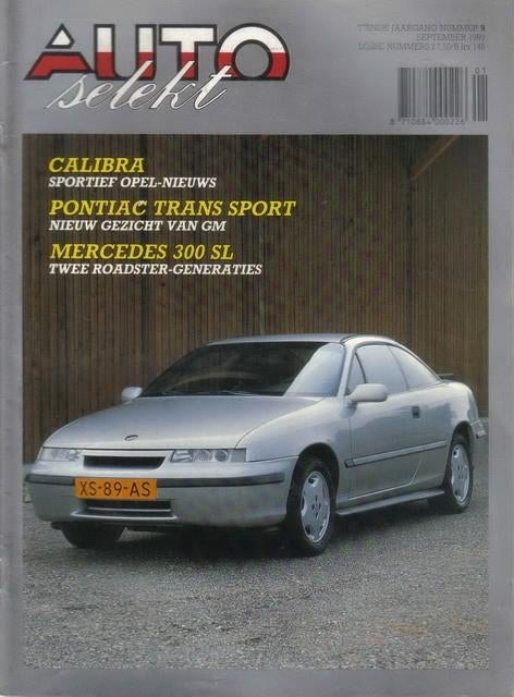 Autoselekt 9 1989 : Opel Calibra - Mercedes Benz 300SL - VW, Ophalen of Verzenden, Gelezen, Algemeen