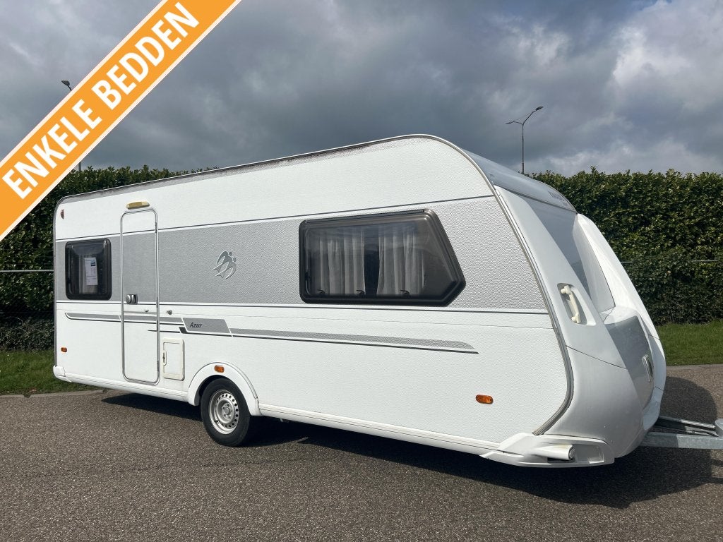 KNAUS 530 TL AZUR 2011 VOORTENT, ENKELE BEDDEN, Caravans en Kamperen, Rondzit, Bedrijf, Schokbreker, Knaus