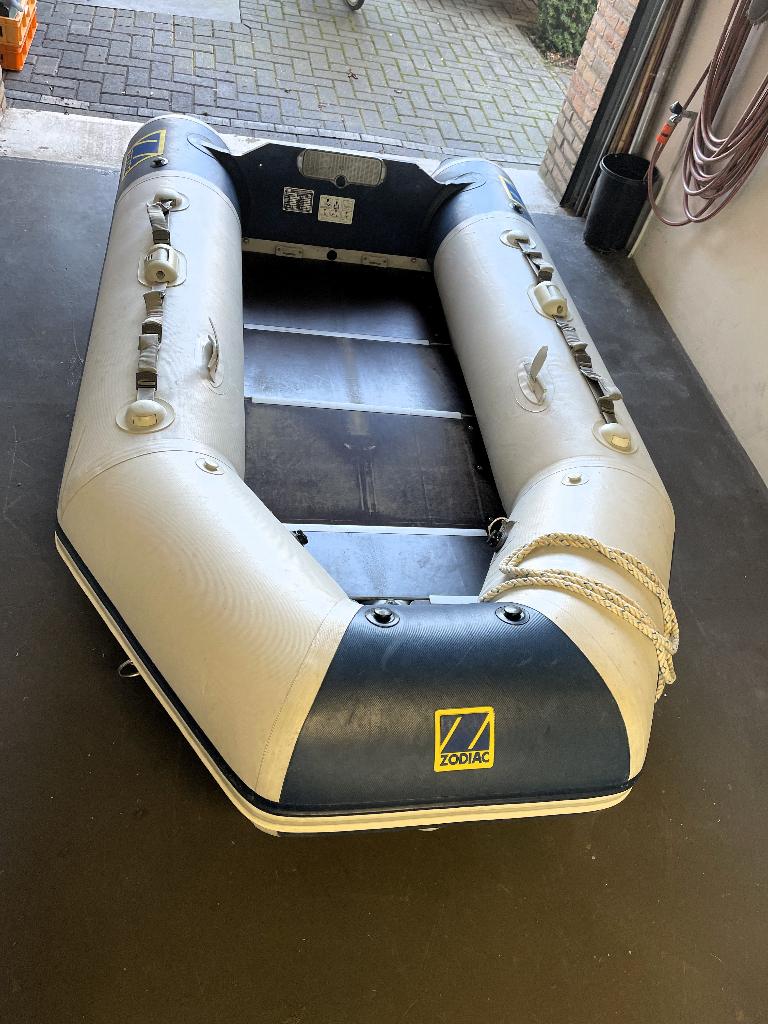 rubberboot met motor, Watersport en Boten, Rubberboten, Ophalen, Gebruikt, PVC, 5 pk