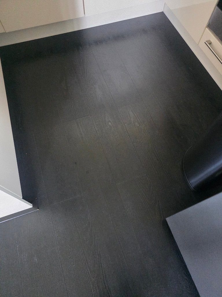 Pvc vloer, Huis en Inrichting, Stoffering | Vloerbedekking, Zwart, Overige typen, Ophalen of Verzenden, Zo goed als nieuw