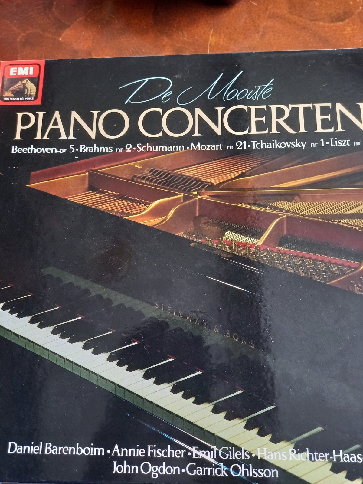 4 delige lpbox met de mooiste pianoconcerten, Ophalen, Overige typen, Zo goed als nieuw, 12 inch