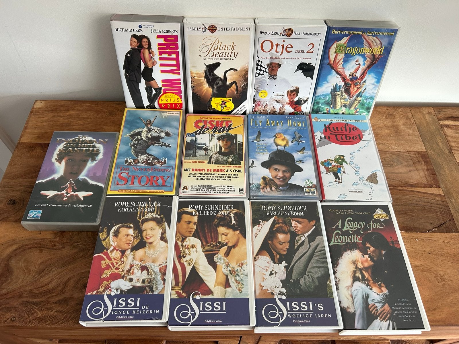 Grote collectie VHS-banden: Sissi, Pretty Woman, Otje, etc., Cd's en Dvd's, Alle leeftijden, Ophalen of Verzenden, Gebruikt, Drama