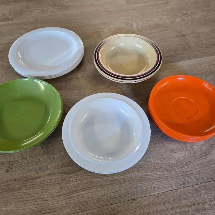 plastic borden, Ophalen of Verzenden, Gebruikt