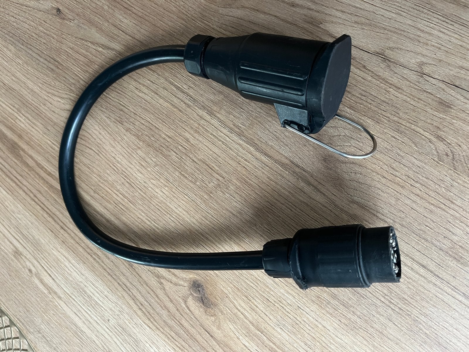 Verloopkabel van 7 naar 13-polig voor aanhanger/caravan, Ophalen, Zo goed als nieuw