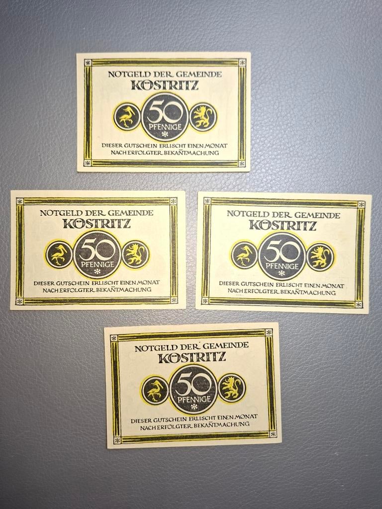 Duits Notgeld Köstritz Noodgeld, Ophalen of Verzenden, Duitsland