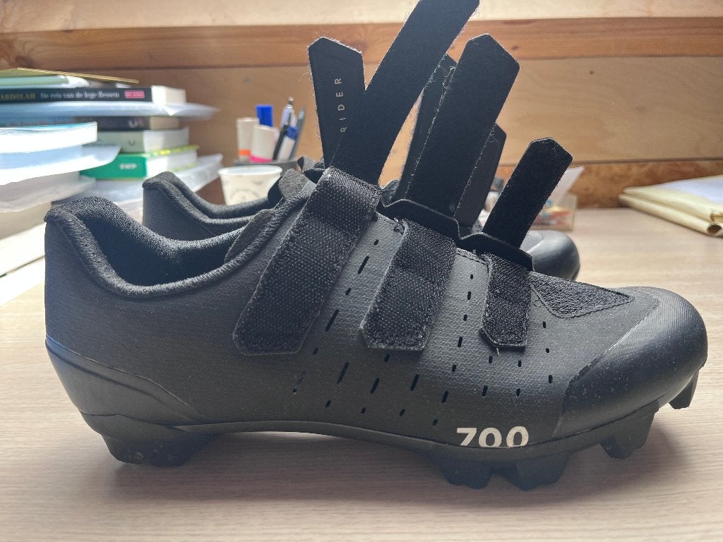 Mountainbikeschoenen, Rockrider (race 700 zwart), maat 44, Ophalen of Verzenden, Zo goed als nieuw, Schoenen