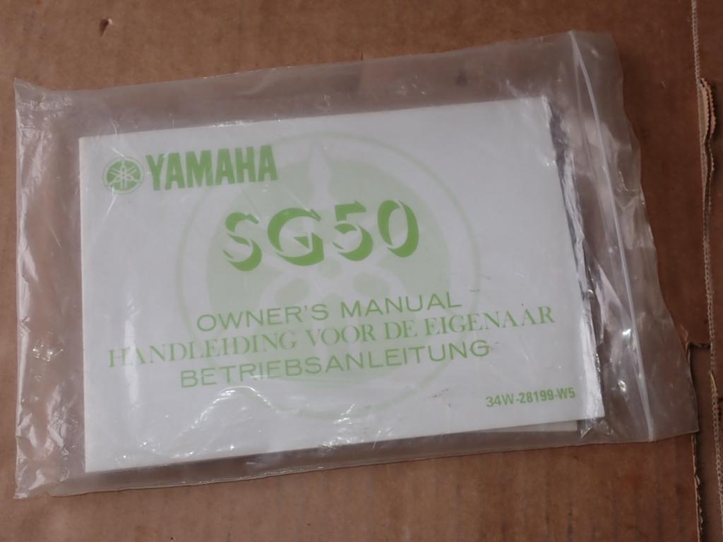 Yamaha SG50 Sting Eigenaars Handleiding Owners Manual, Verzenden