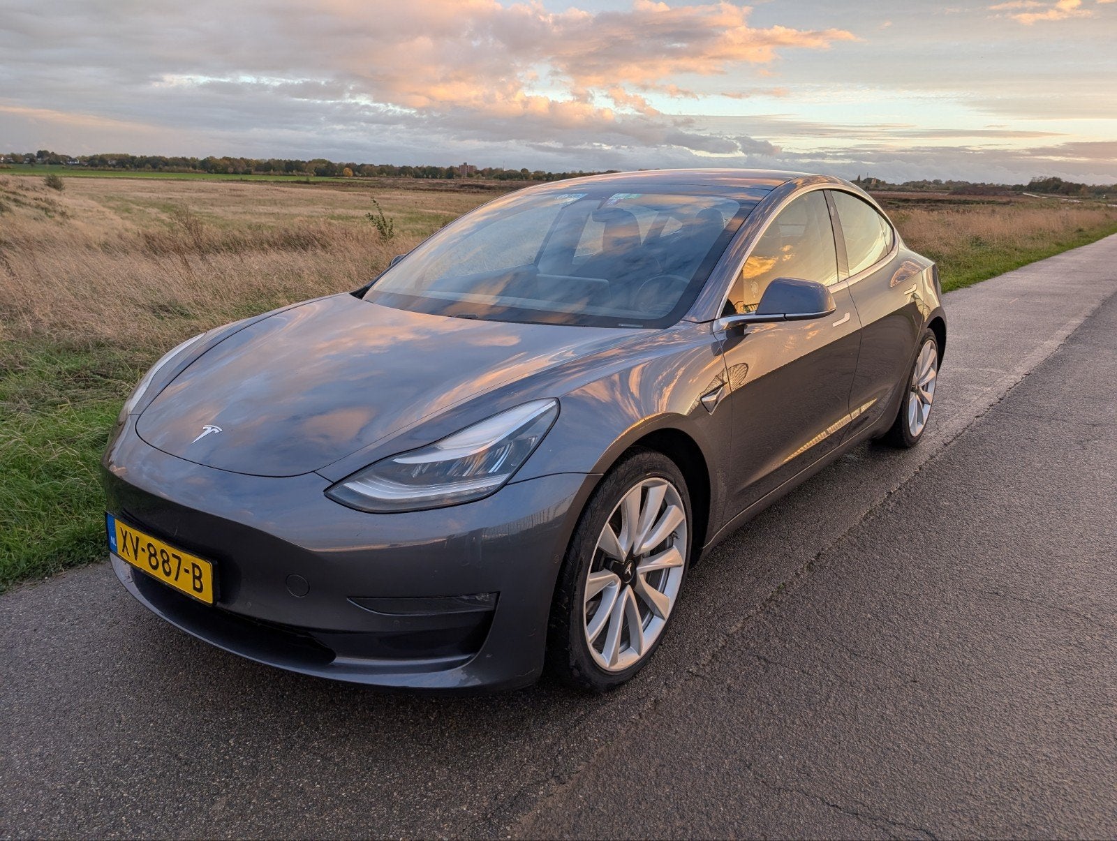 Tesla Model 3 (2019) Long Range AWD 203.000km, Auto's, Tesla, Automaat, 1831 kg, Zwart, Origineel Nederlands