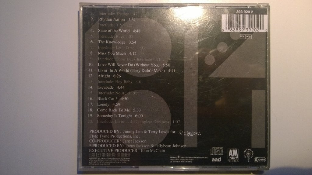Janet Jackson - Rhythm Nation 1814, Cd's en Dvd's, Ophalen of Verzenden, Zo goed als nieuw, Pop, Album