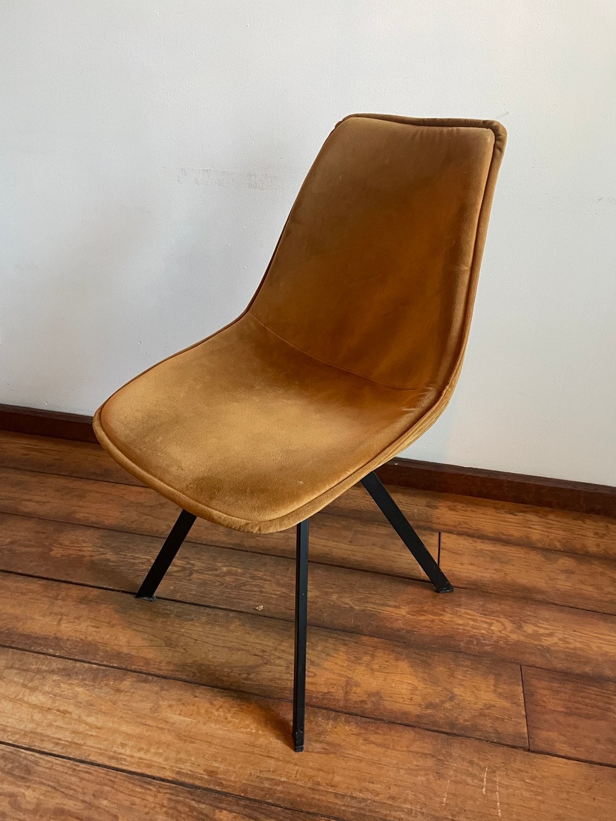 Eetkamerstoel Mosterdgeel, Huis en Inrichting, Stoelen, Ophalen, Gebruikt, Overige kleuren, Eén