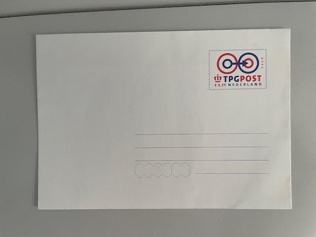 TPG Post Enveloppe met € 0,39 zegel uit 2002 , Ophalen of Verzenden, Na 1940, Postfris