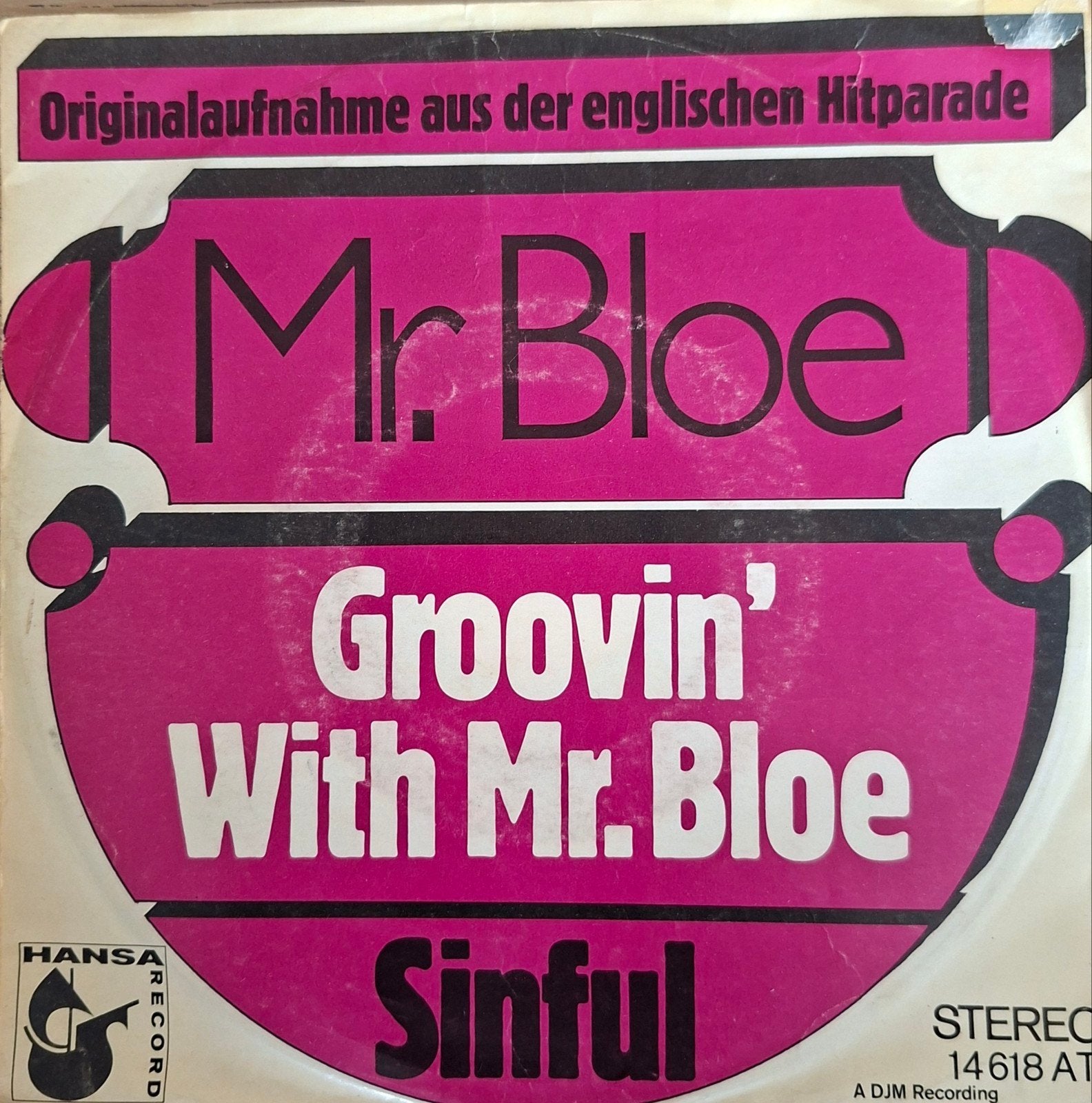 Mr. Blue - Groovin with Mr. Blue (1970), Cd's en Dvd's, 7 inch, Zo goed als nieuw, Pop, Overige typen
