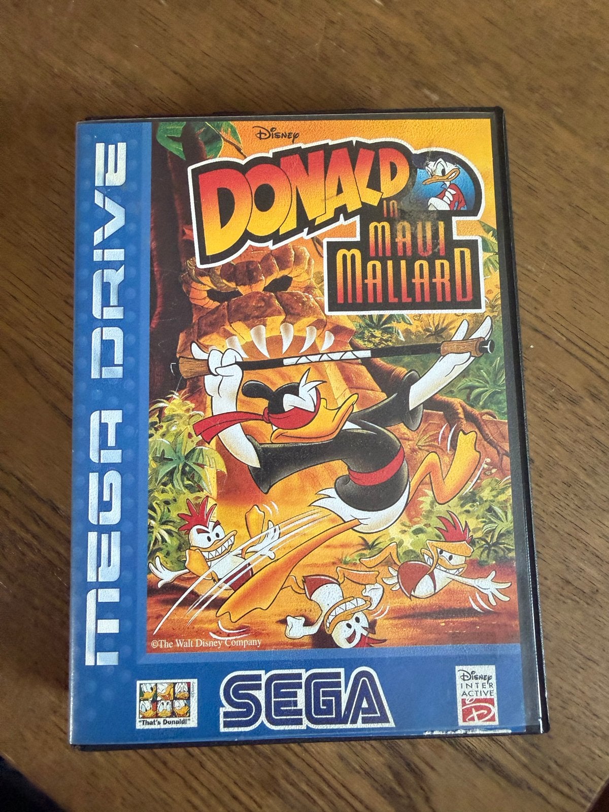 Donald in Maui Mallard - Sega Mega Drive (Compleet), Spelcomputers en Games, Met games, Mega Drive, Ophalen of Verzenden, Zo goed als nieuw