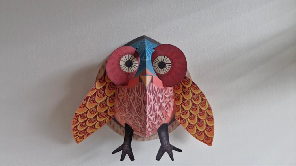 Djeco 3D Uil Muurdecoratie - kinderkamer, Kinderen en Baby's, Kinderkamer | Inrichting en Decoratie, Ophalen, Wanddecoratie