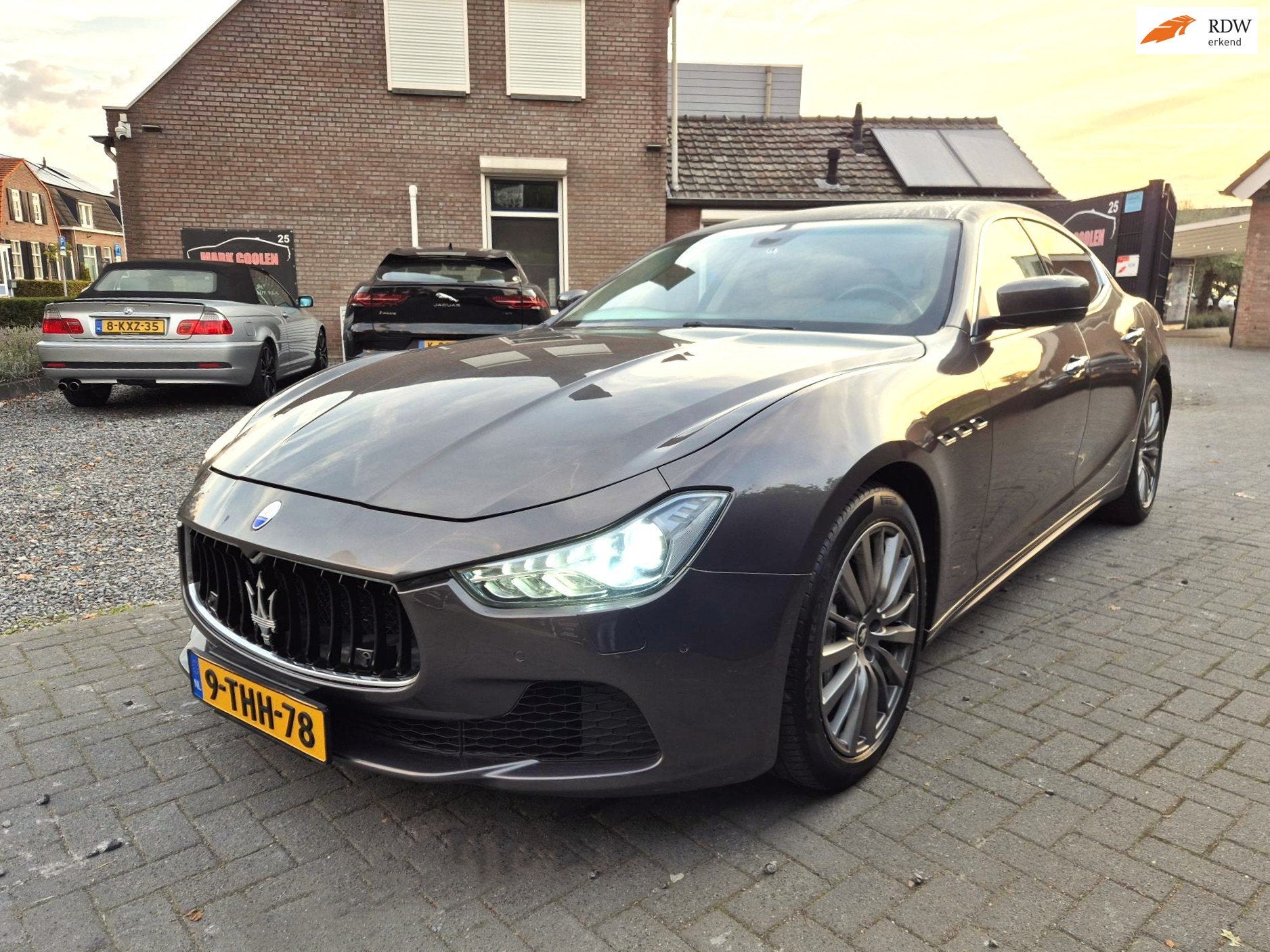 Maserati Ghibli 3.0 V6 D Automaat Xenon Leer Navi Clima Crui, Auto's, Euro 5, Achterwielaandrijving, Gebruikt, Beige