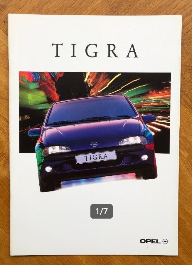 Opel Tigra folder 1995, Opel, Verzenden, Nieuw, Opel