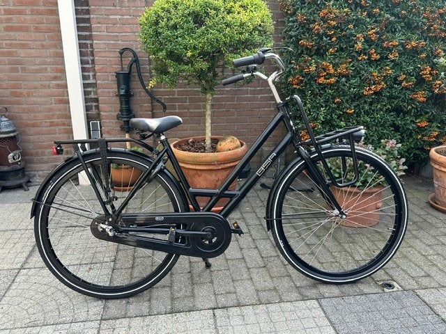 meisjes dames transportfiets 28 inch 3 versnellingen, Terugtraprem, Gebruikt, Versnellingen, 50 tot 53 cm
