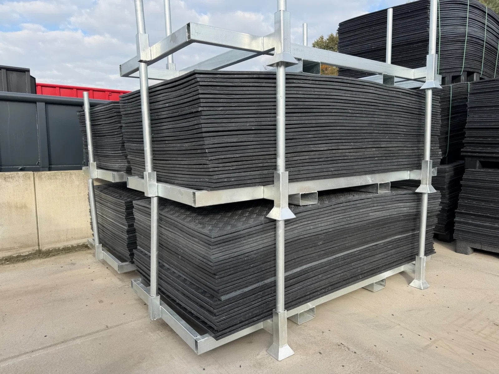 Sidalco Stapelbox met rijplaten 30st 240x120x1,5cm