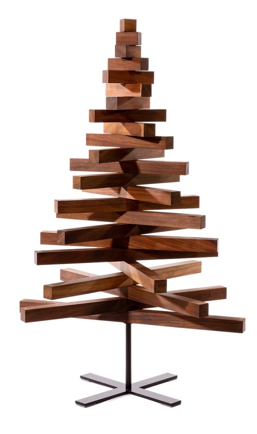 Yelka walnoothout kerstboom 150 cm, Diversen, Ophalen, Zo goed als nieuw