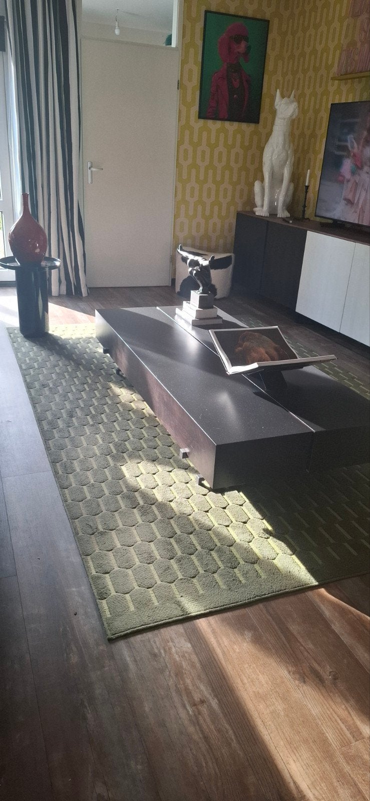 ikea Növling kleed 200 x 300 saliegroen, Huis en Inrichting, Ophalen, Gebruikt, 200 cm of meer, 200 cm of meer