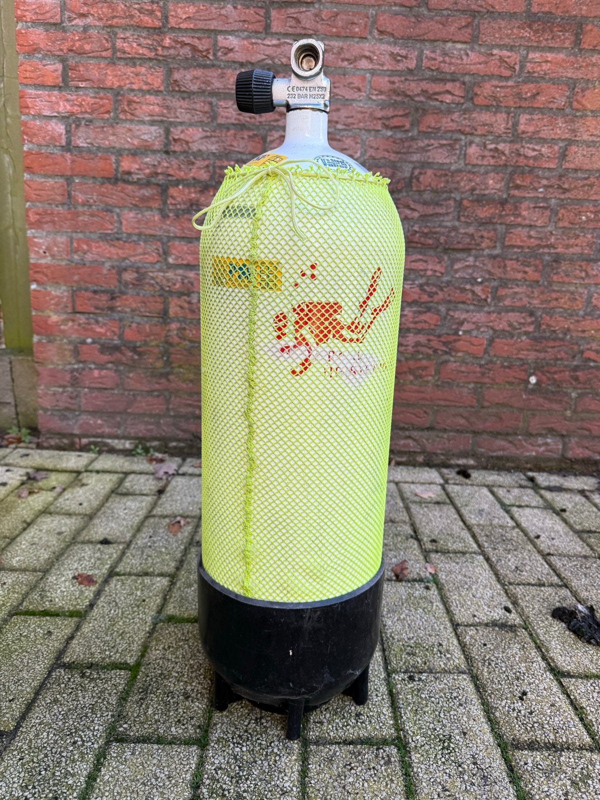 Duikfles 15L - 232 BAR (Staal), keuring t/m 2031, Watersport en Boten, Ophalen, Gebruikt, Duikfles
