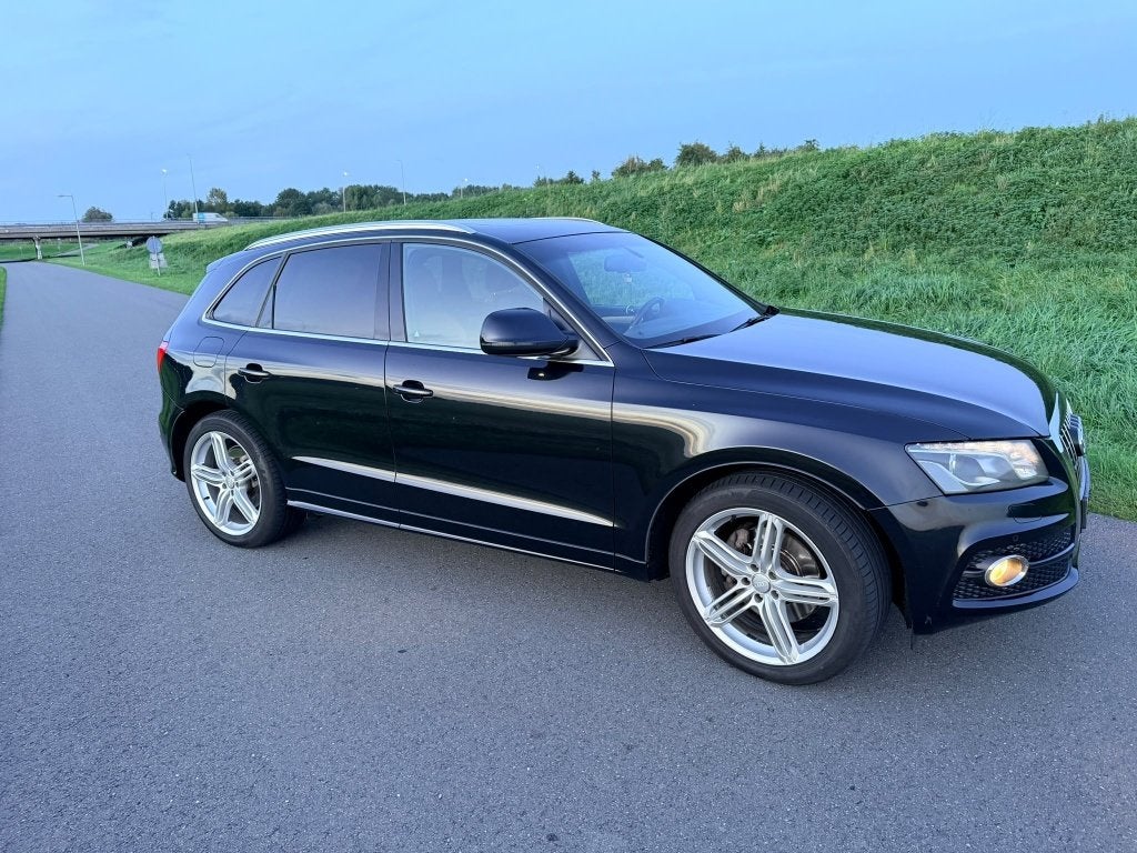 Audi Q5 2.0 Tfsi Hybrid Quattro 245pk 2012 Zwart S line, Auto's, Automaat, Zwart, Vierwielaandrijving, SUV of Terreinwagen