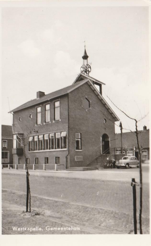 WESTKAPELLE Gemeentehuis, Verzenden, 1940 tot 1960, Ongelopen, Zeeland