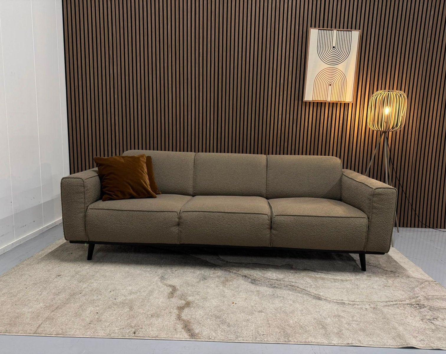 Be Pure Home - 3 Zits Bank - Taupe - Nette Staat - Boucle