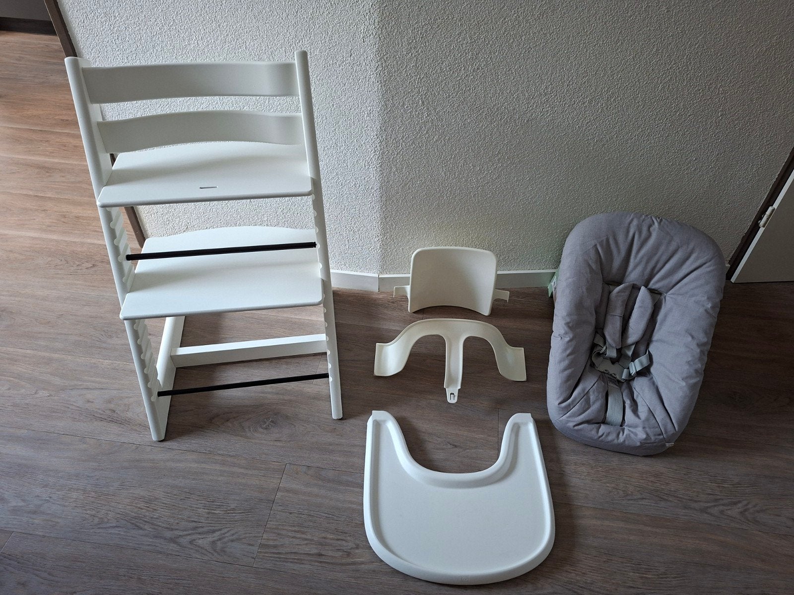 zeer nette kinderstoel stokke tripp trapp met accessoires, Ophalen, Zo goed als nieuw, Meegroeistoel