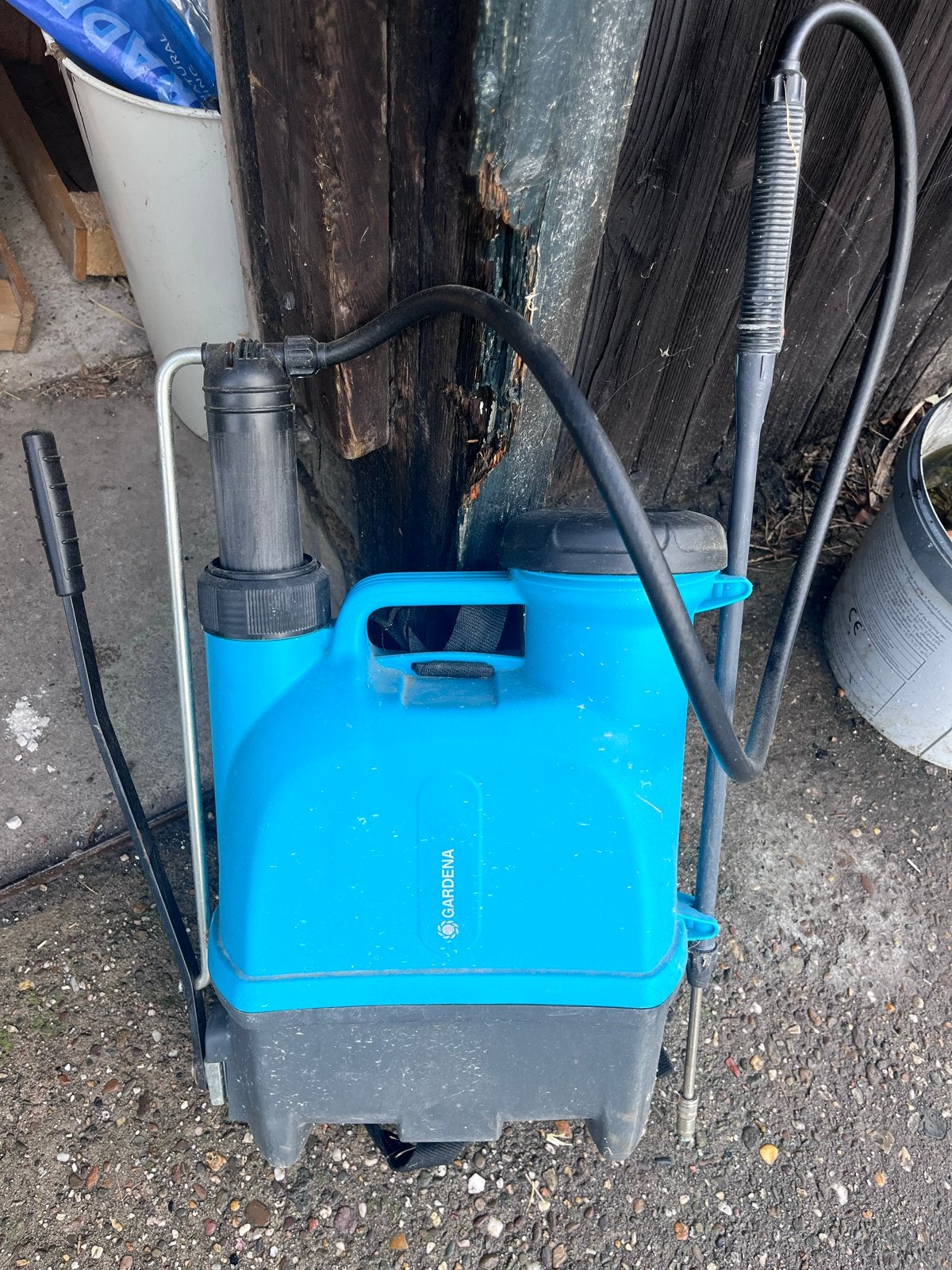 Gardena rugspuit 12L voor tuin en planten, Ophalen of Verzenden, Gebruikt, Overige typen