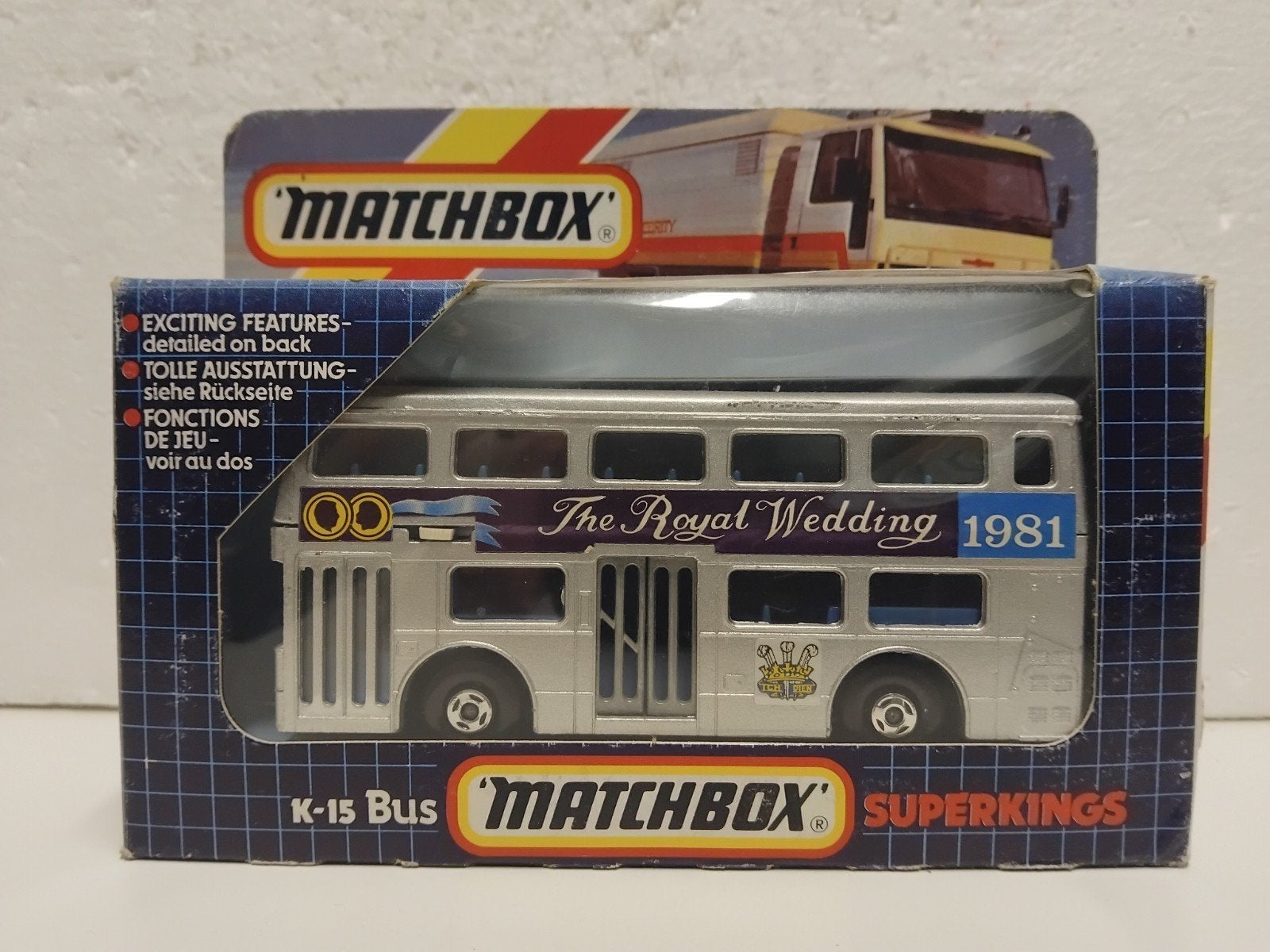 Matchbox The Royal Wedding K15 Superkings silver 3INCH, Ophalen of Verzenden, Zo goed als nieuw, Bus of Vrachtwagen