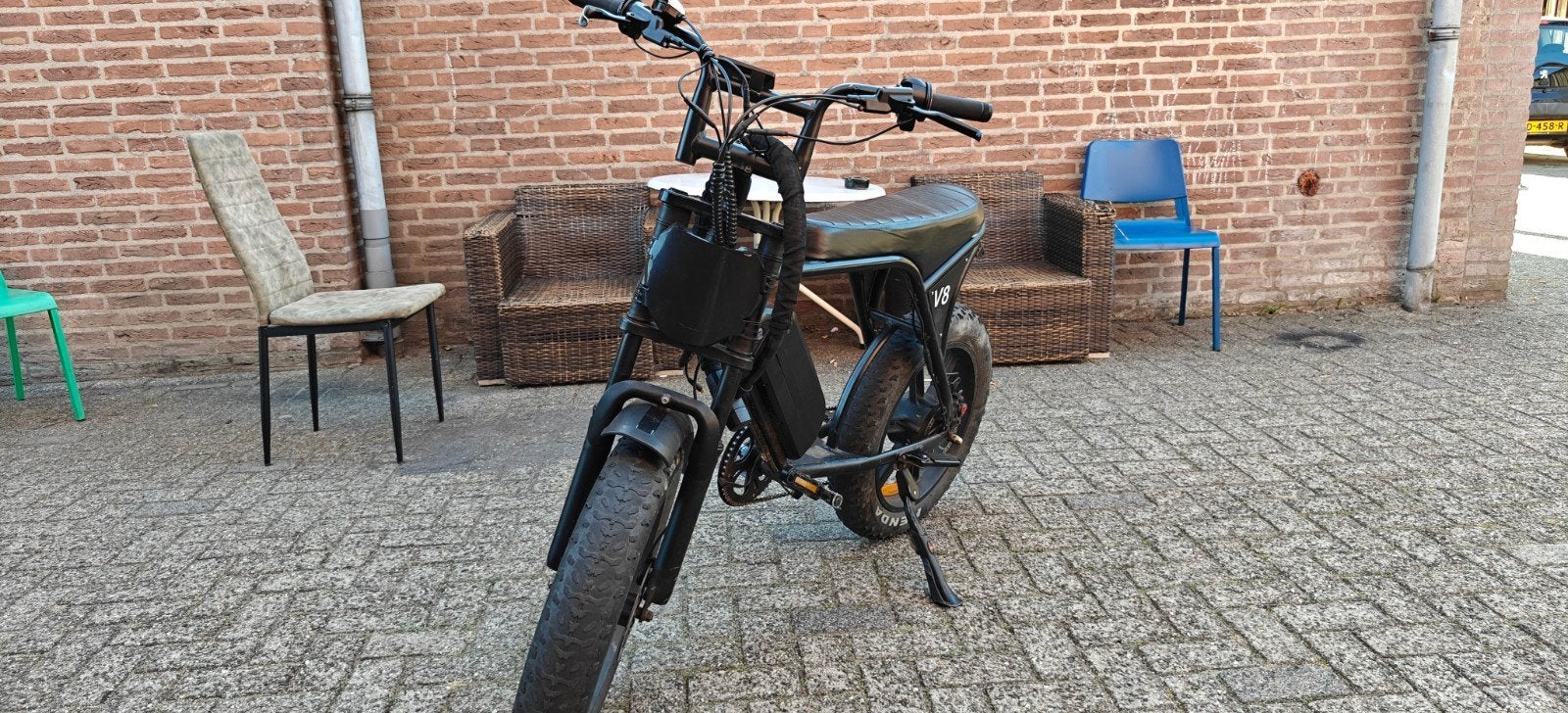 Fatbike V8 met dubbele accu's - Perfect voor lange ritten!, Fietsen en Brommers, Overige merken, Gebruikt, Ophalen of Verzenden