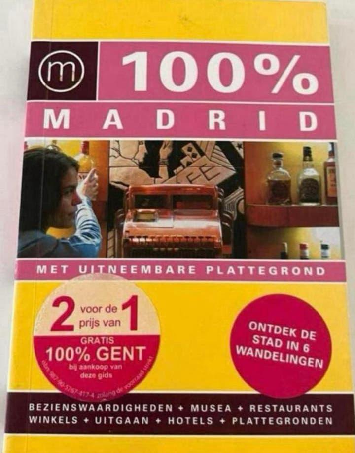 100% Madrid Reisgids met uitneembare plattegrond, Overige merken, Budget, Europa, Ophalen of Verzenden